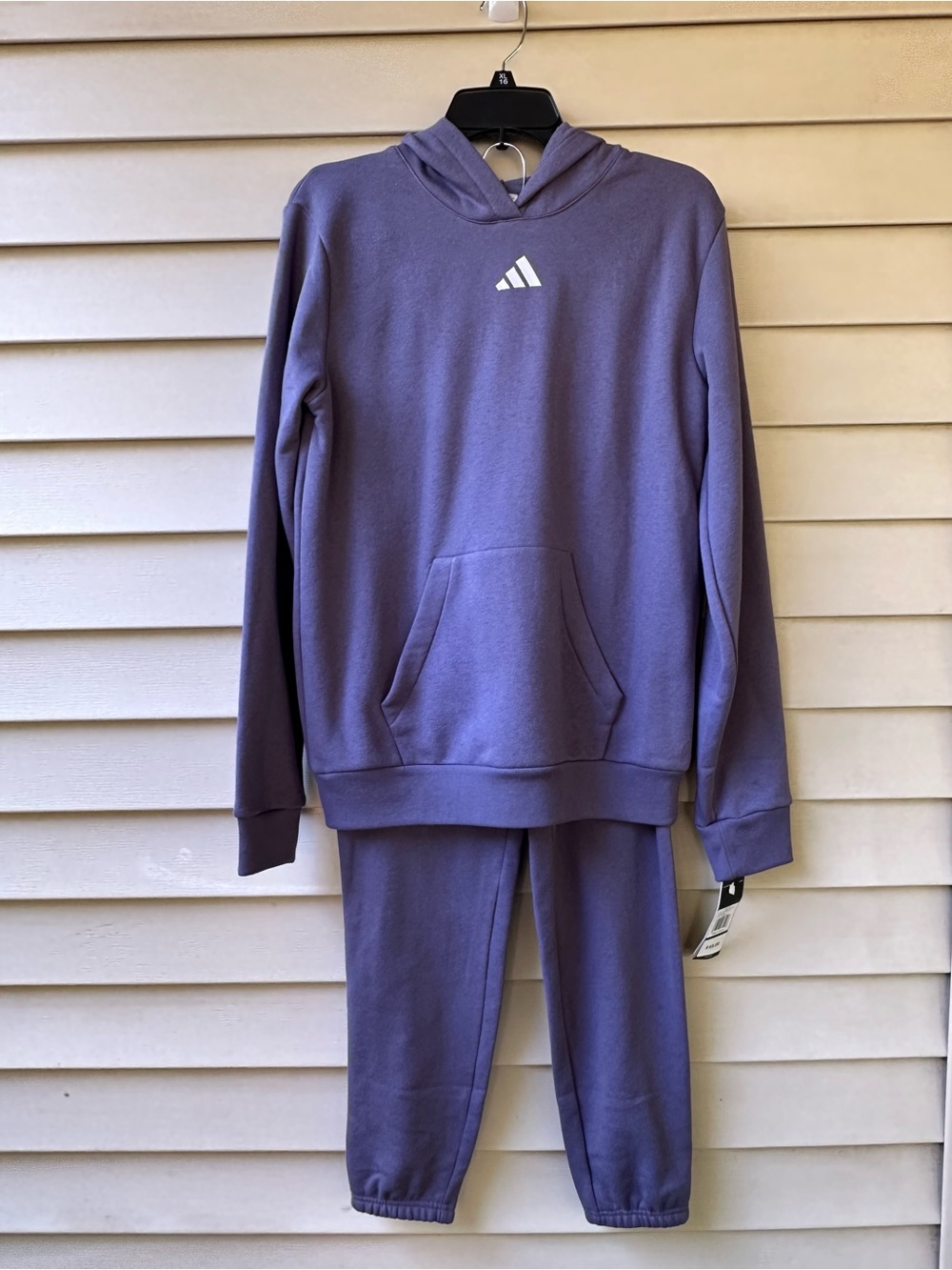 Adidas pullover purple set
